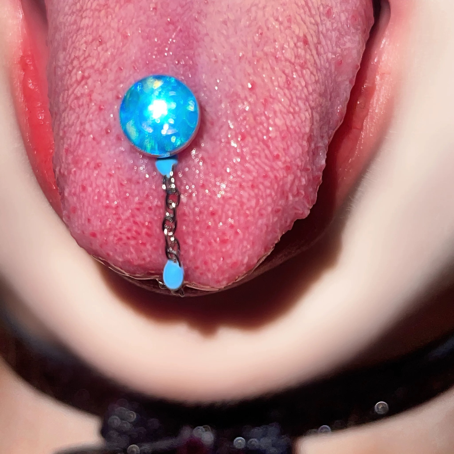Body Piercing Quality Jewelry - 1Pc High-Quality Trendy Blue Glitter Ball