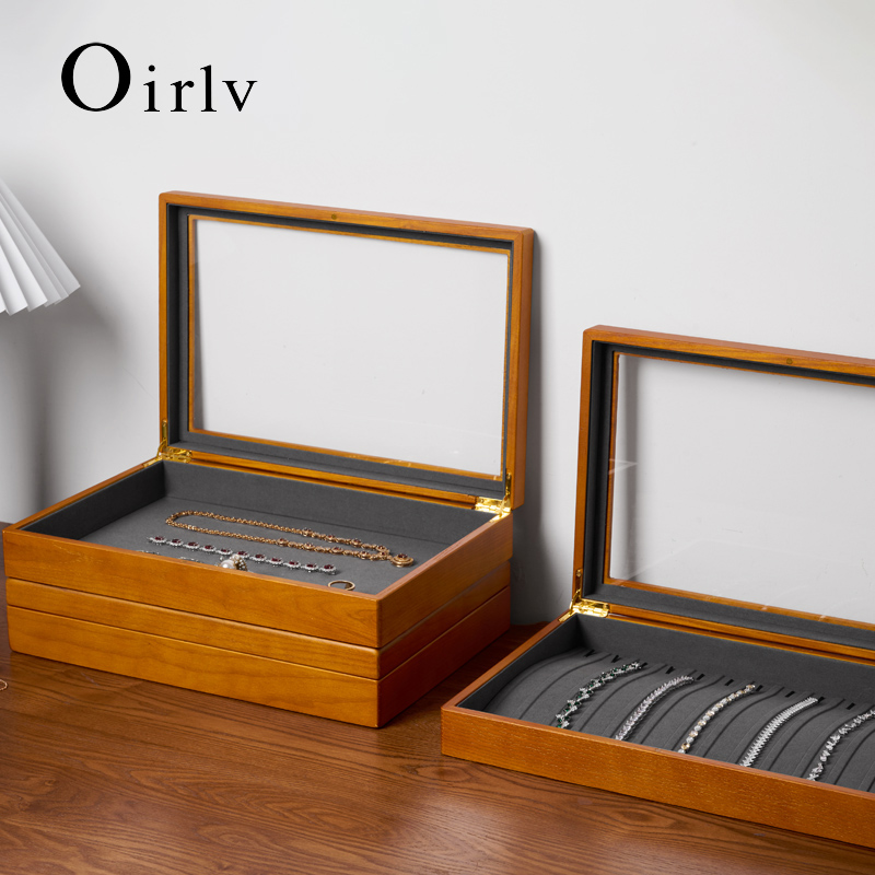 Body Jewelry Display - Oirlv Wooden Jewelry Box Retro Jewelry