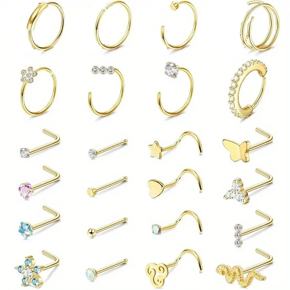 Body Jewelry Changing Kit - Bobisty 1pc Surgical Steel Nose Ring