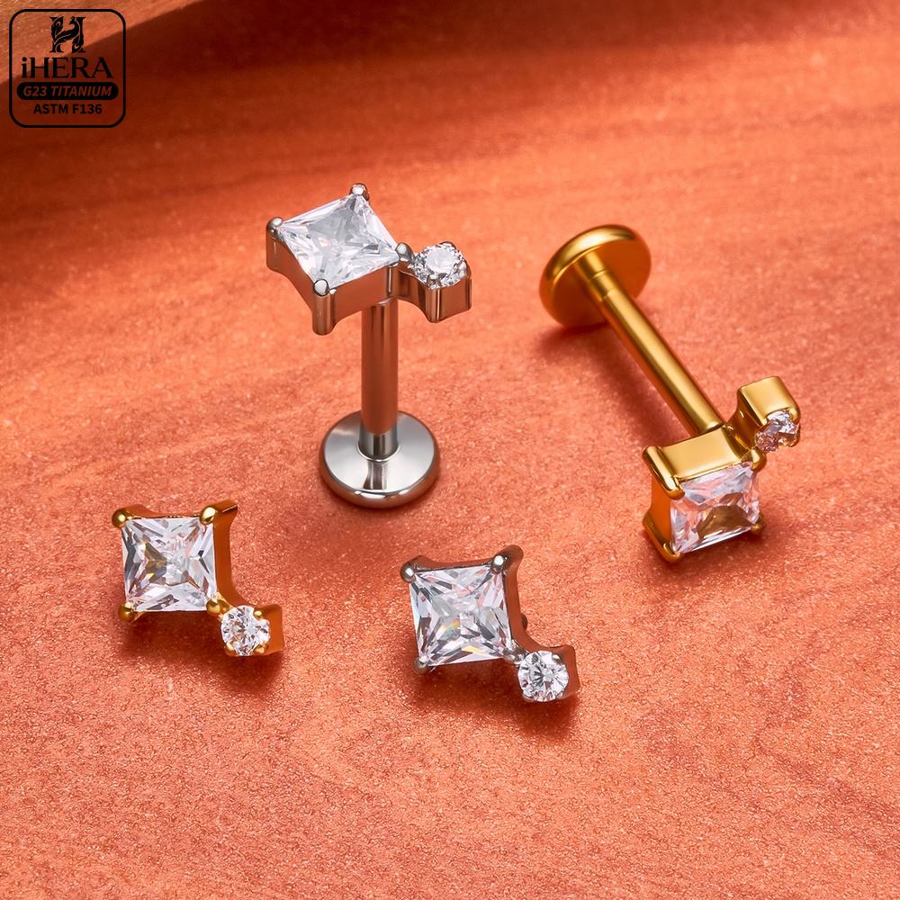 F136 Titanium Piercing Stud Co – Body Jewelry Vertical Labret Bewertung und Preis