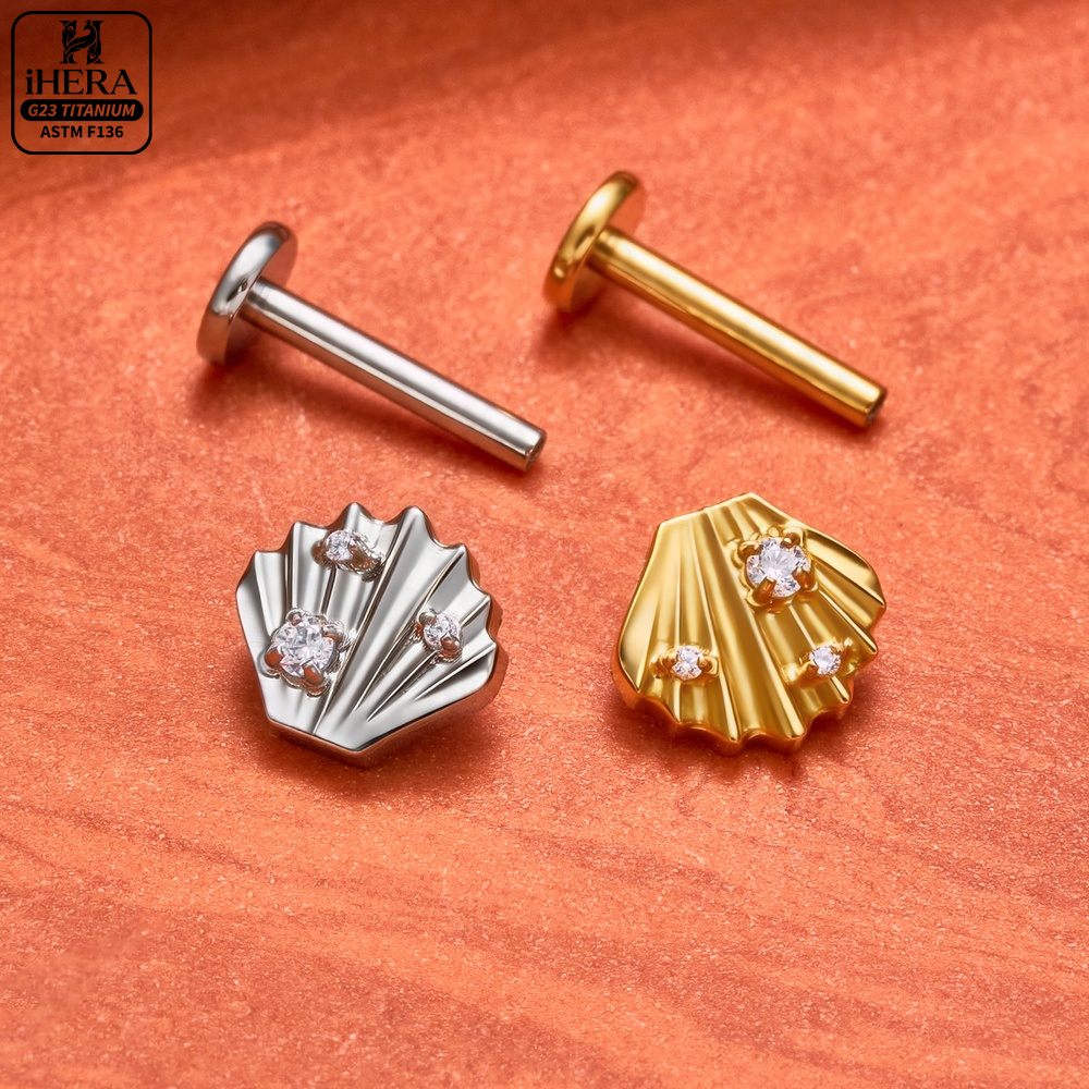 F136 Titanium Piercing Stud Co – Body Jewelry Vertical Labret Bewertung und Preis