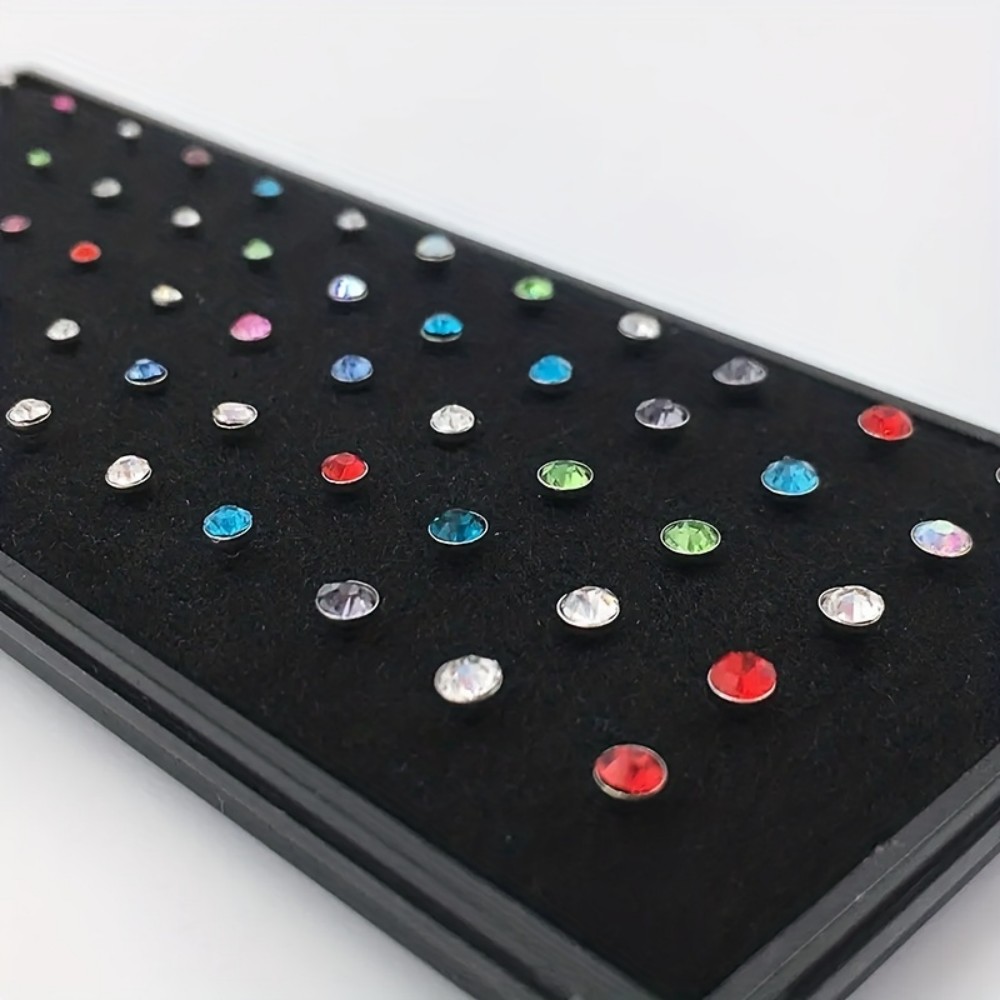60pcs Nose Ring Set Stud Earri – Body Jewelry Store Bewertung und Preis