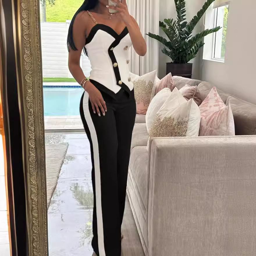 Women Side Striped Work Suit S – Body Jewelry Waist Bewertung und Preis