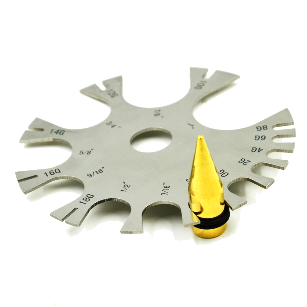 Stainless Steel Gauge Wheel Be – Body Jewelry Measurements Bewertung und Preis