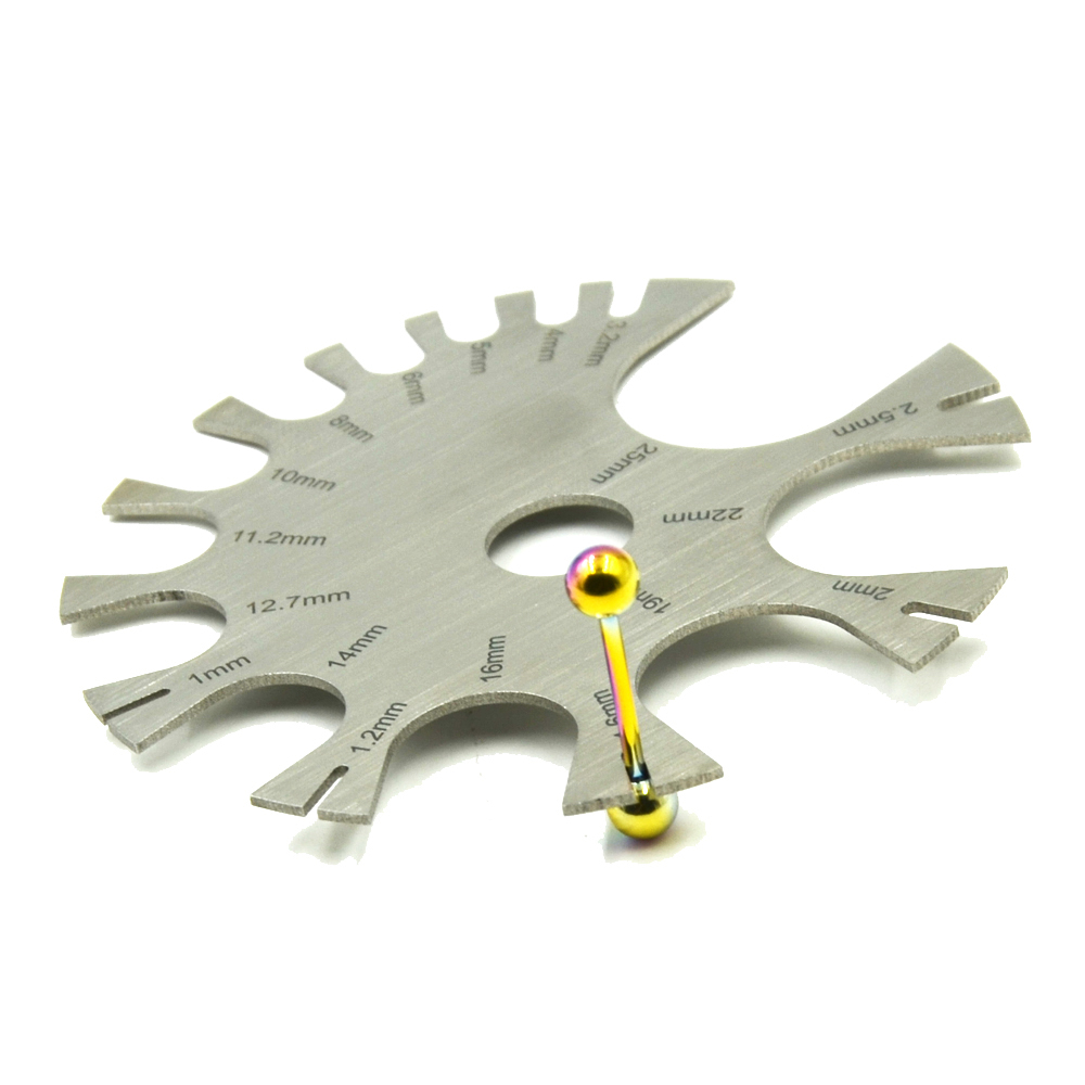 Stainless Steel Gauge Wheel Be – Body Jewelry Measurements Bewertung und Preis