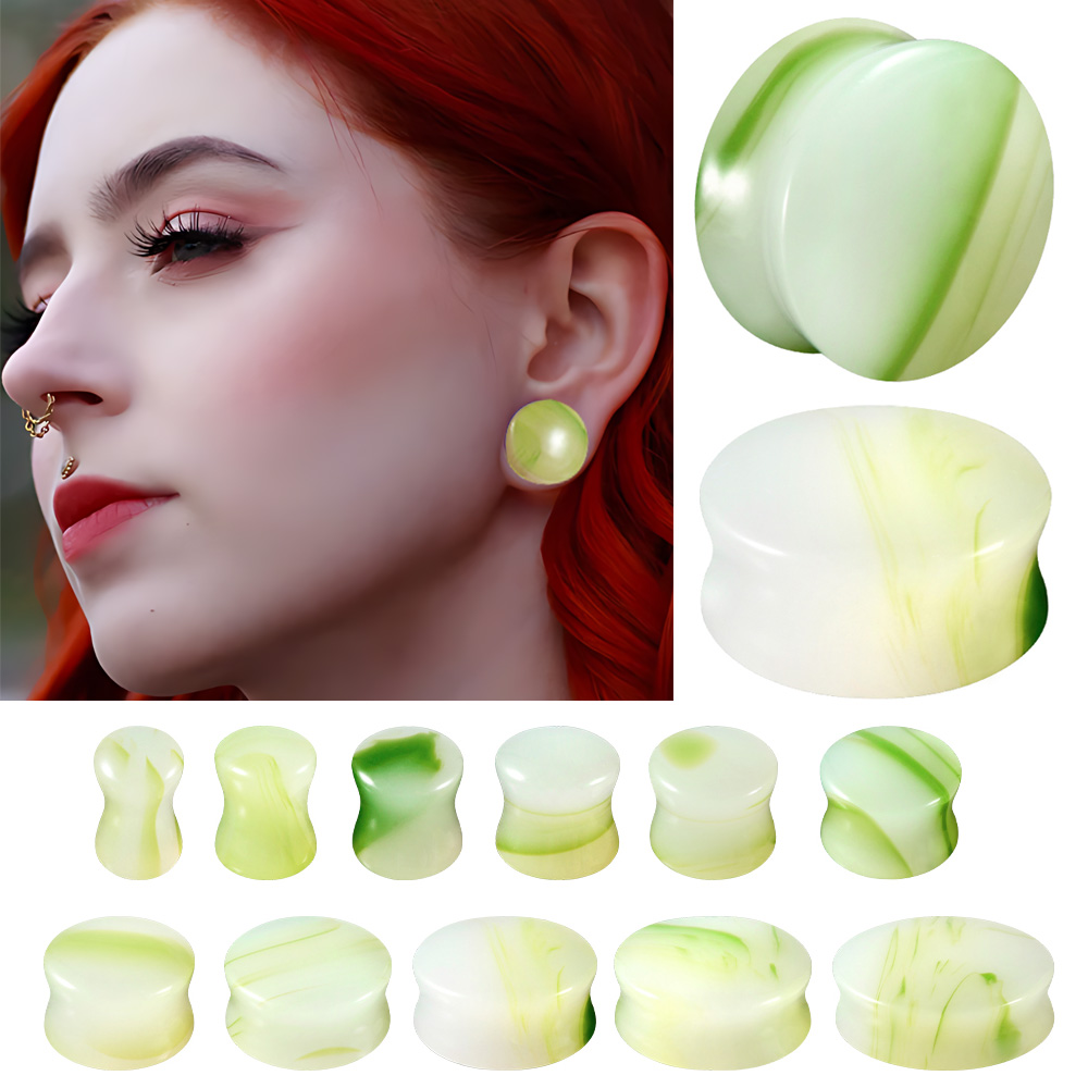 1/2/22PCS Glass&Stone Round Ea – Body Jewelry Tunnels Bewertung und Preis