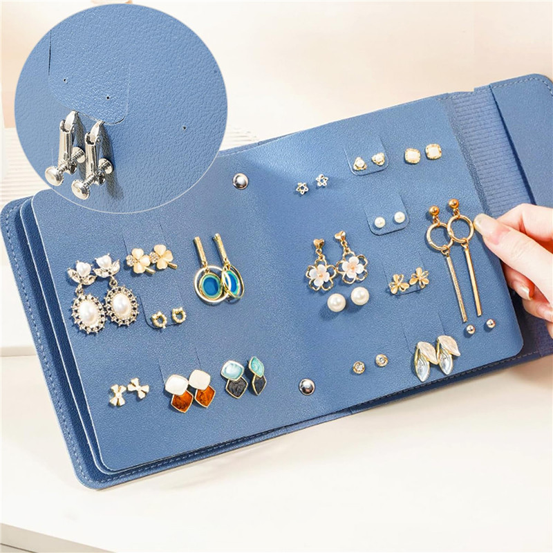 1PC PU Leather Ear Stud Storag – Body Jewelry Display Bewertung und Preis