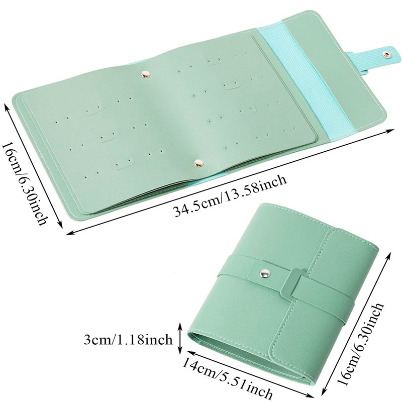 1PC PU Leather Ear Stud Storag – Body Jewelry Display Bewertung und Preis
