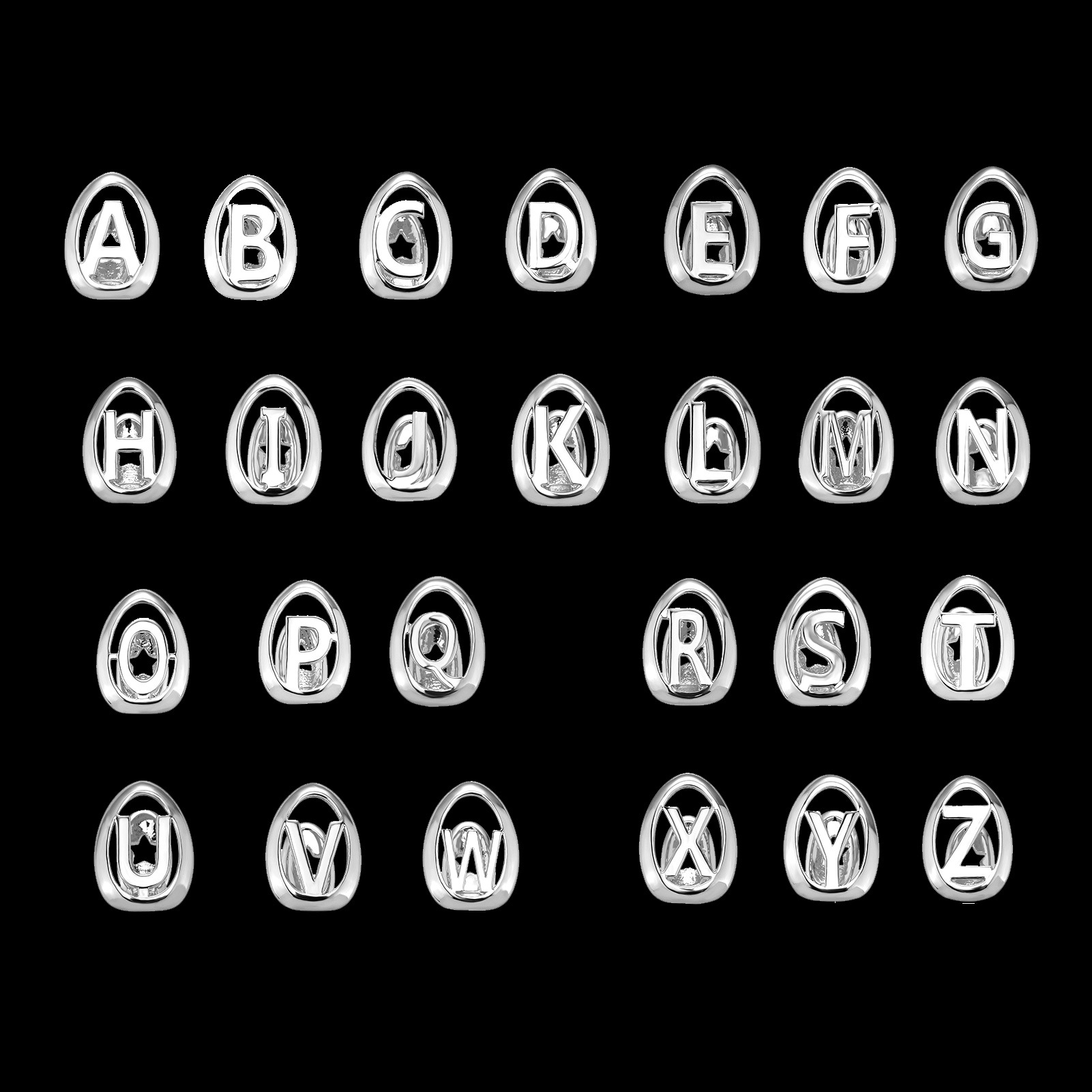 YOUNGX 26 Initial Letters Holl – Body Jewelry For Men Bewertung und Preis