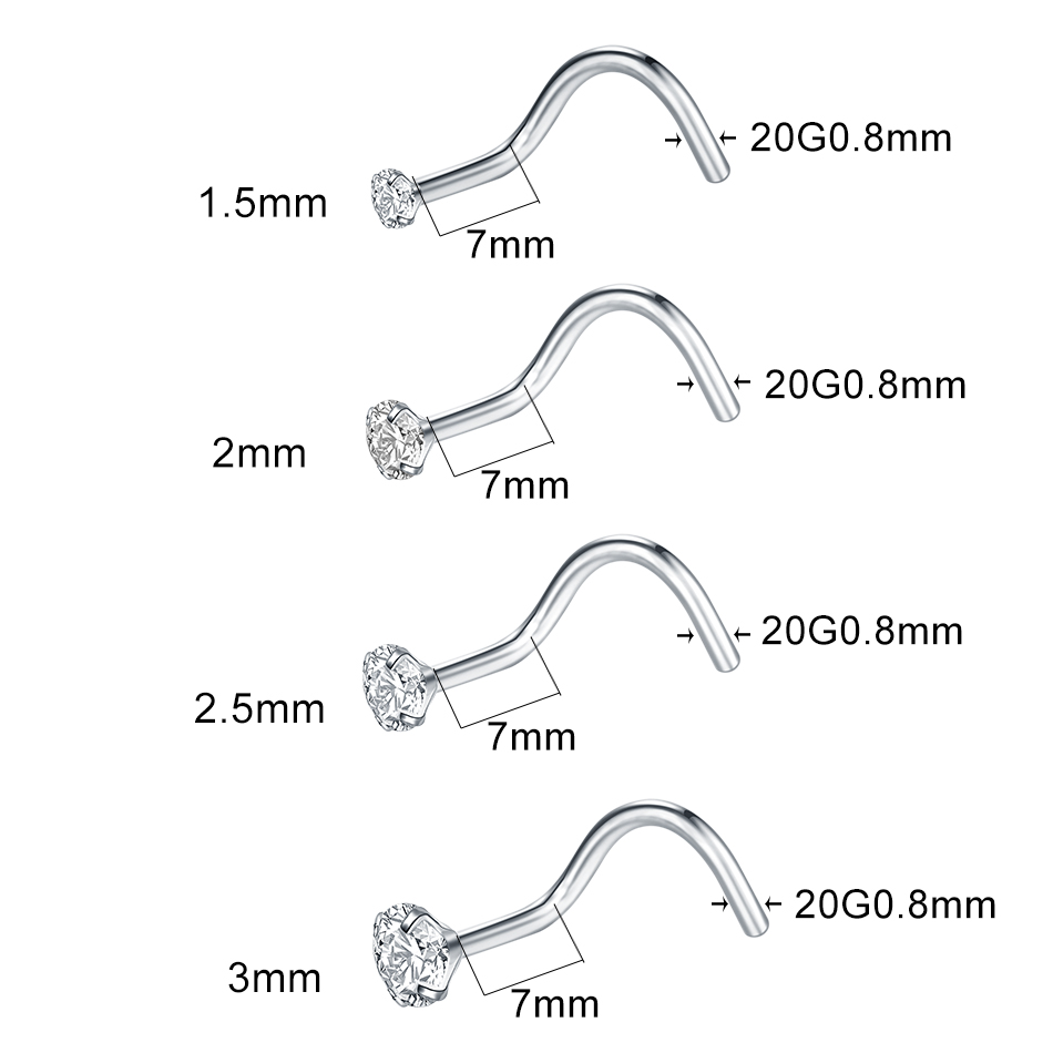 1Pc/10Pcs G23 Titanium Nose St – Body Jewelry Tunnels Bewertung und Preis