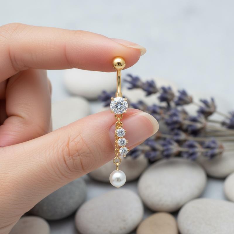 Crystal Pendant Belly Button R – Body Jewelry Tunnels Bewertung und Preis