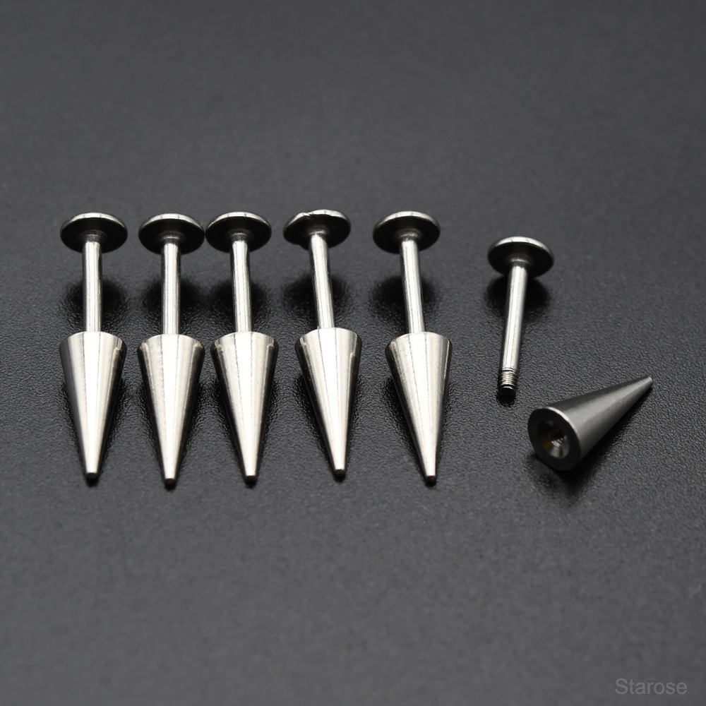 Starose 2Pcs Gothic Cone Stain – Body Jewelry Vertical Labret Bewertung und Preis