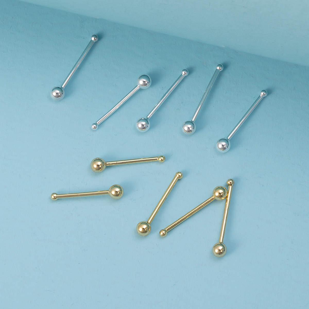 10pcs Nose Stud Rings Cartilag – Nostril Screw Pin Bewertung und Preis