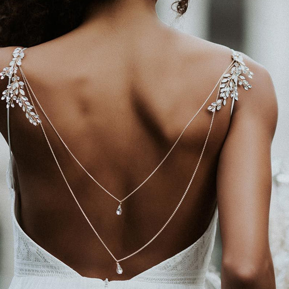 Zircon Tassel Pendant Back Cha – Body Jewelry Dress Bewertung und Preis