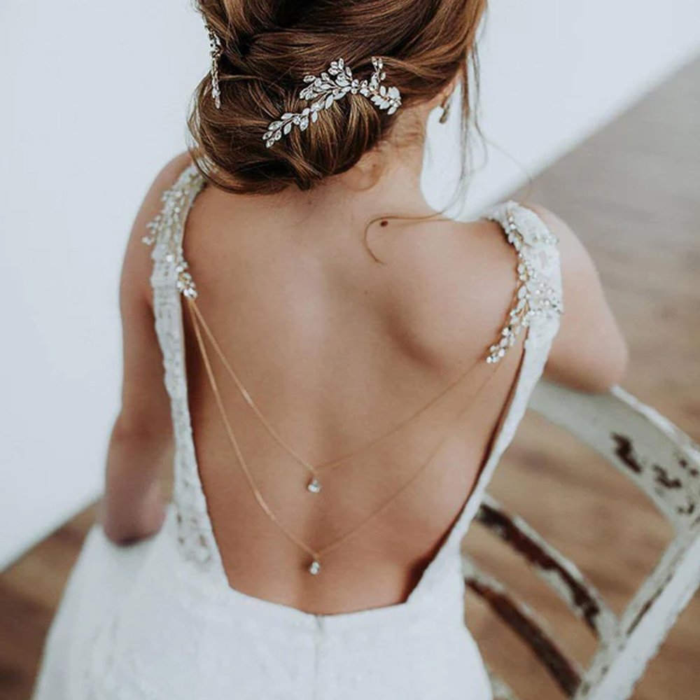 Zircon Tassel Pendant Back Cha – Body Jewelry Dress Bewertung und Preis