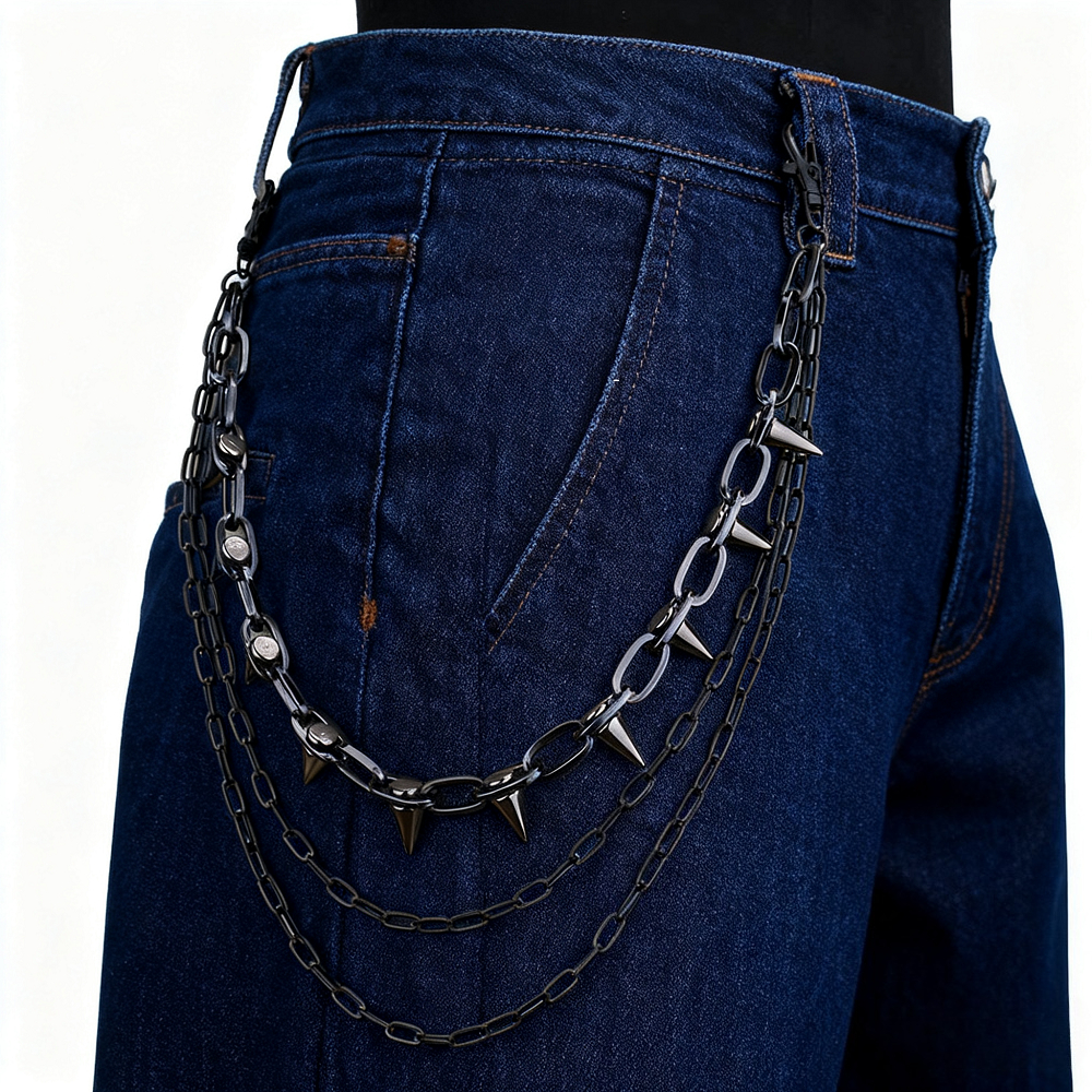 Unisex Hip Hop Punk Rock Metal – Body Jewelry Waist Bewertung und Preis