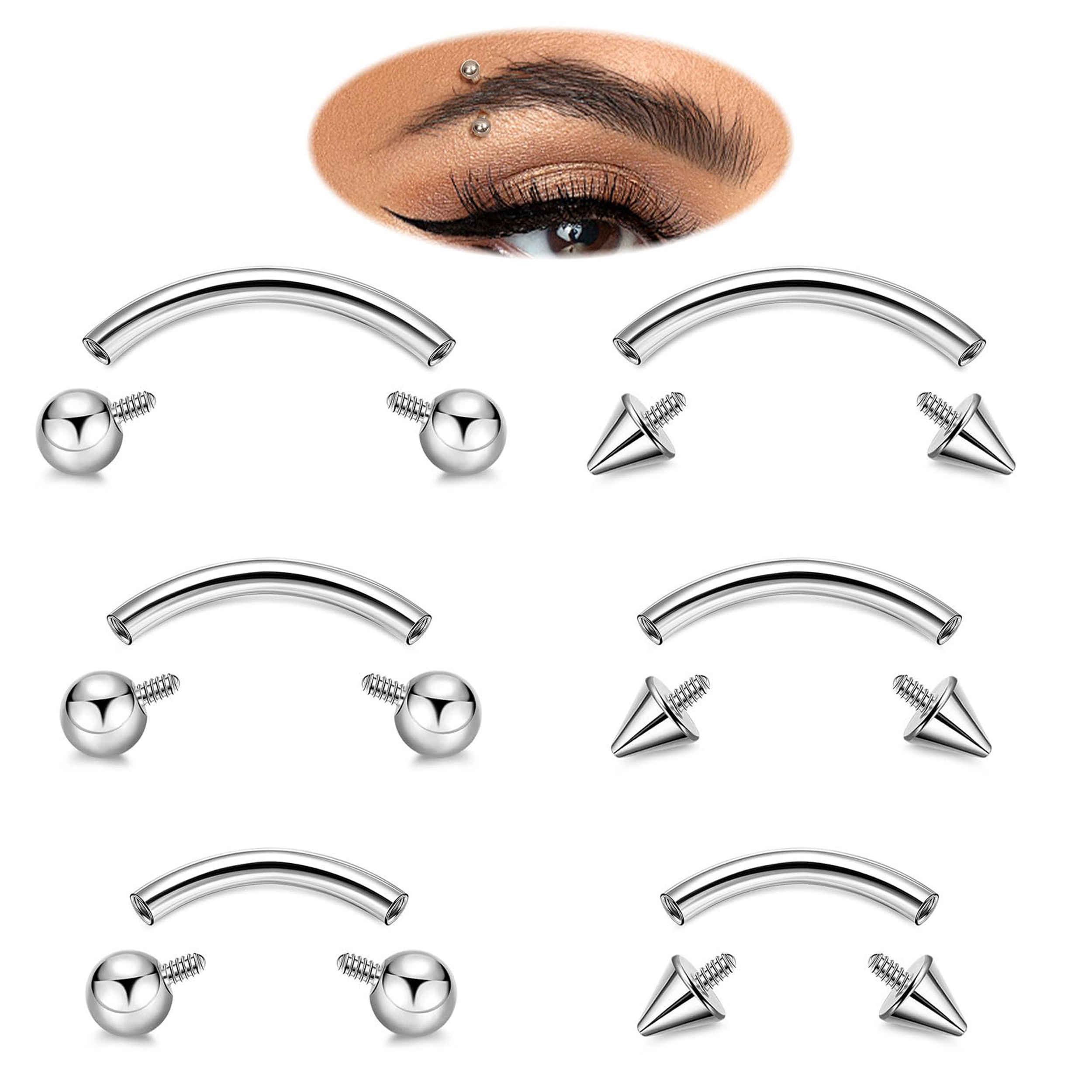 16G G23 Titanium Eyebrow Pierc – Body Jewelry Vertical Labret Bewertung und Preis