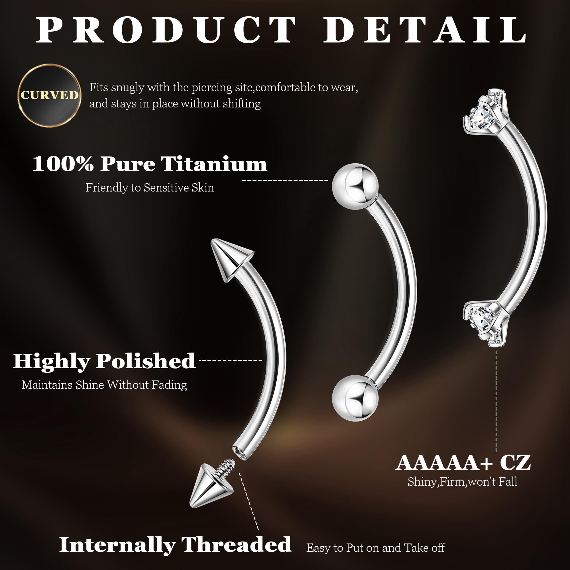 16G G23 Titanium Eyebrow Pierc – Body Jewelry Vertical Labret Bewertung und Preis
