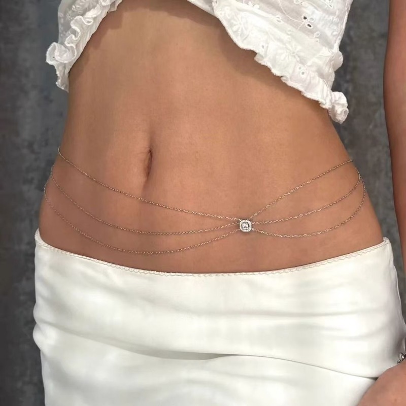 Summer  Hot Metal Waist Chain  – Body Jewelry Dress Bewertung und Preis