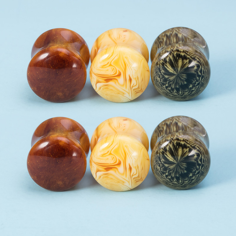 6PCS Resin Ear Plugs Tunnels E – Body Jewelry For Men Bewertung und Preis