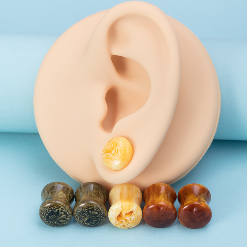 6PCS Resin Ear Plugs Tunnels E – Body Jewelry For Men Bewertung und Preis