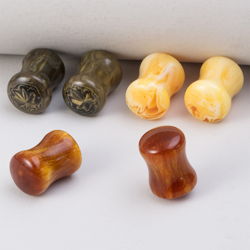 6PCS Resin Ear Plugs Tunnels E – Body Jewelry For Men Bewertung und Preis