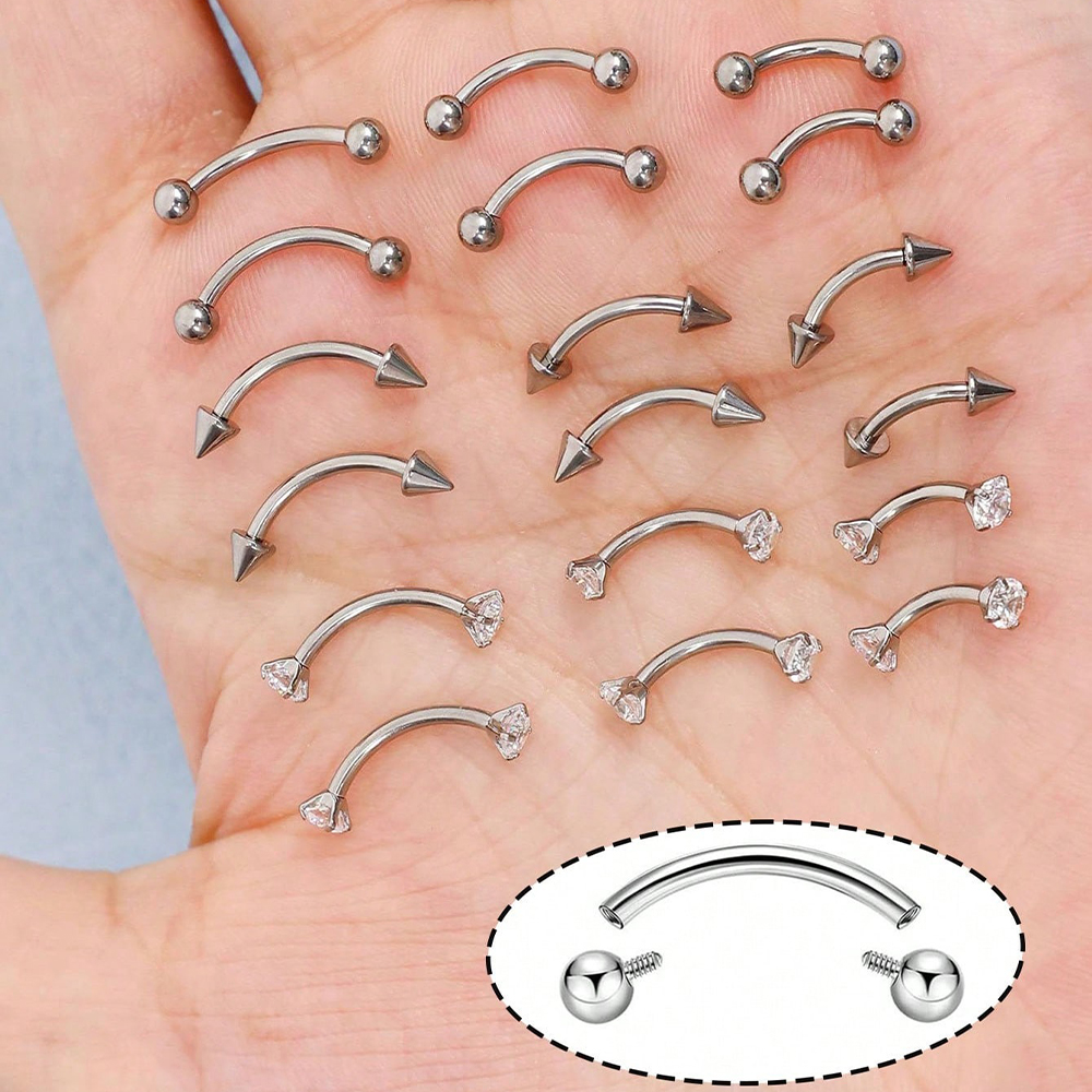 6pcs 16G Stainless Steel Small – Body Jewelry Vertical Labret Bewertung und Preis
