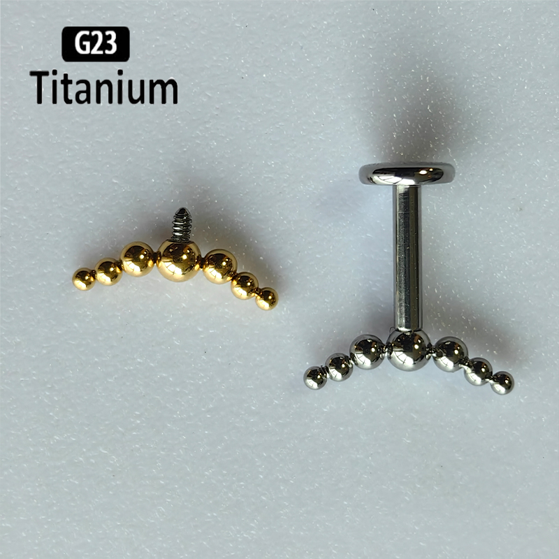 G23 Titanium Piercing 7pcs Bal – Body Jewelry Vertical Labret Bewertung und Preis