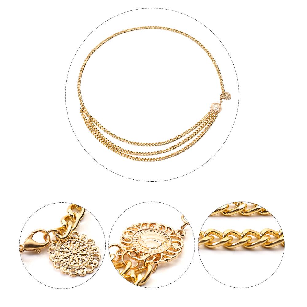 Women Sunflower Round Tag Wais – Body Jewelry Dress Bewertung und Preis