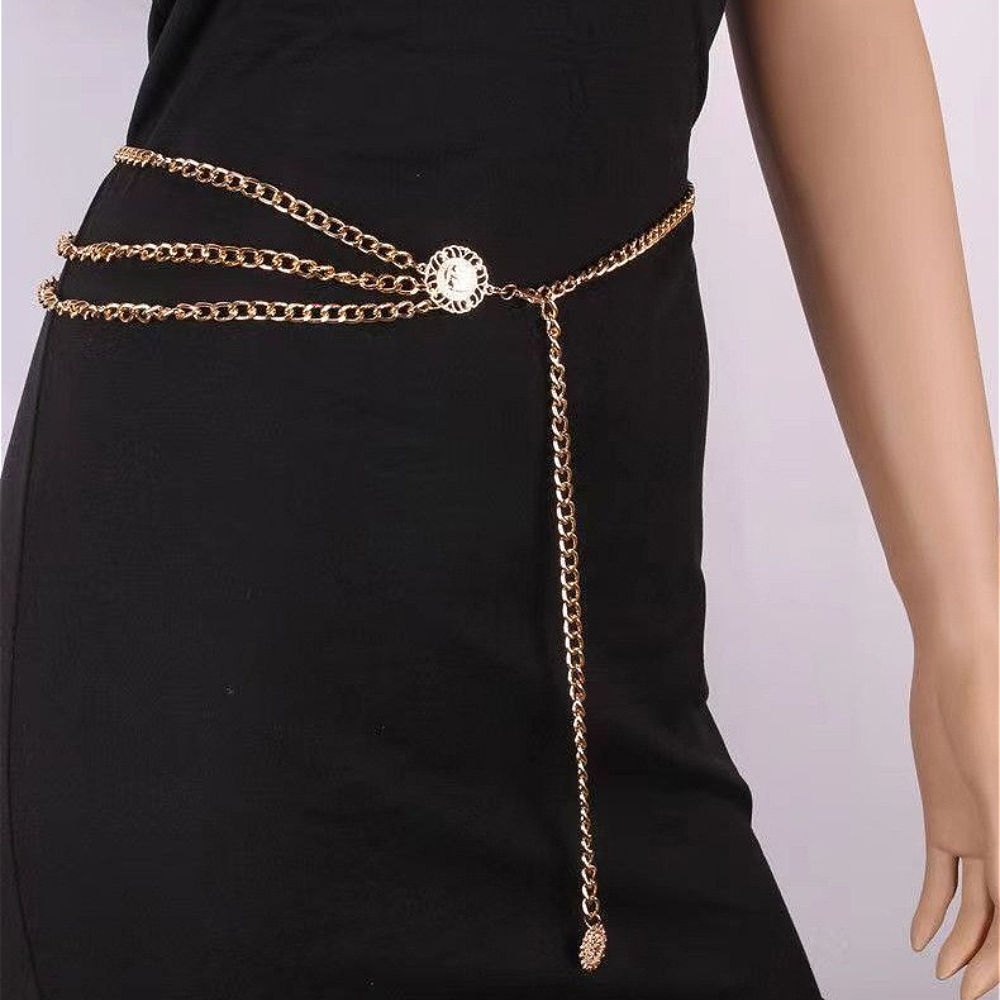 Women Sunflower Round Tag Wais – Body Jewelry Dress Bewertung und Preis