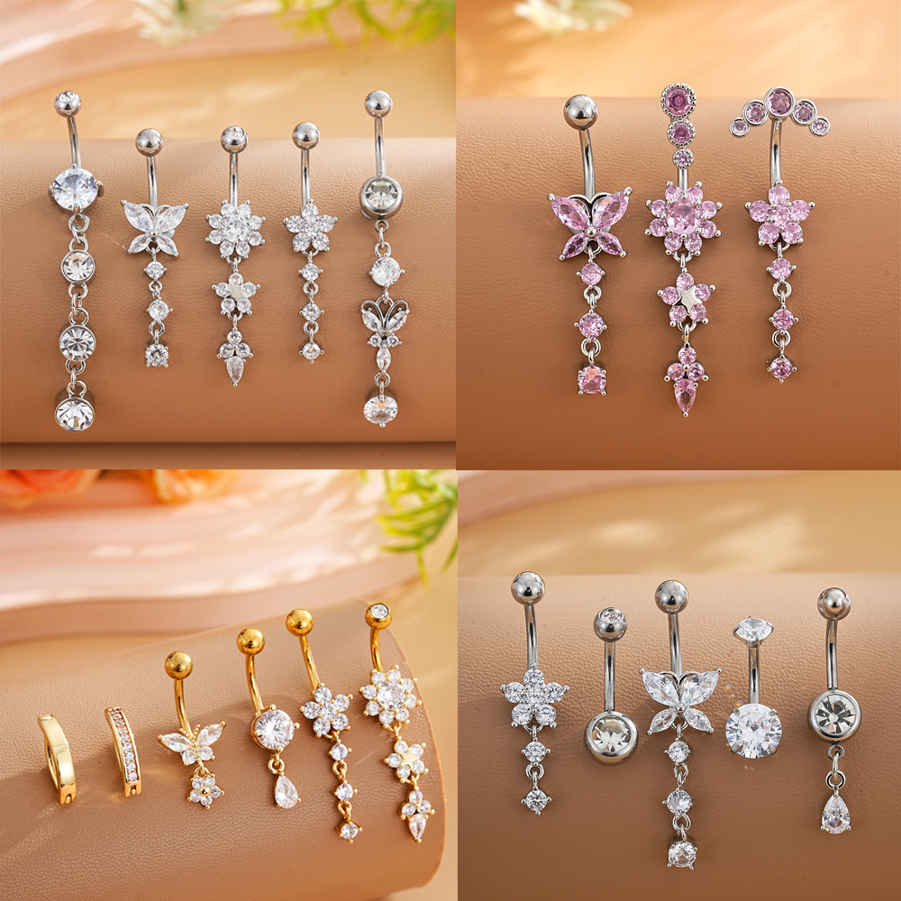 3-8pcs/lot Mixed-Style Belly B – Body Jewelry Changing Kit Bewertung und Preis