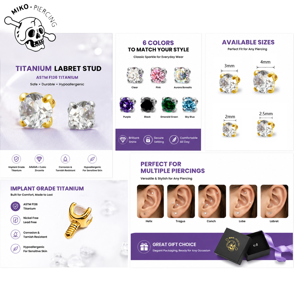 10pcs G23 Implant Grade Titani – Body Jewelry Implant Grade Bewertung und Preis