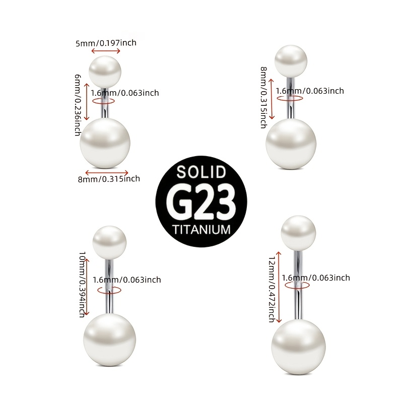 Exquisite G23 Titanium Alloy W – Body Piercing Quality Jewelry Bewertung und Preis