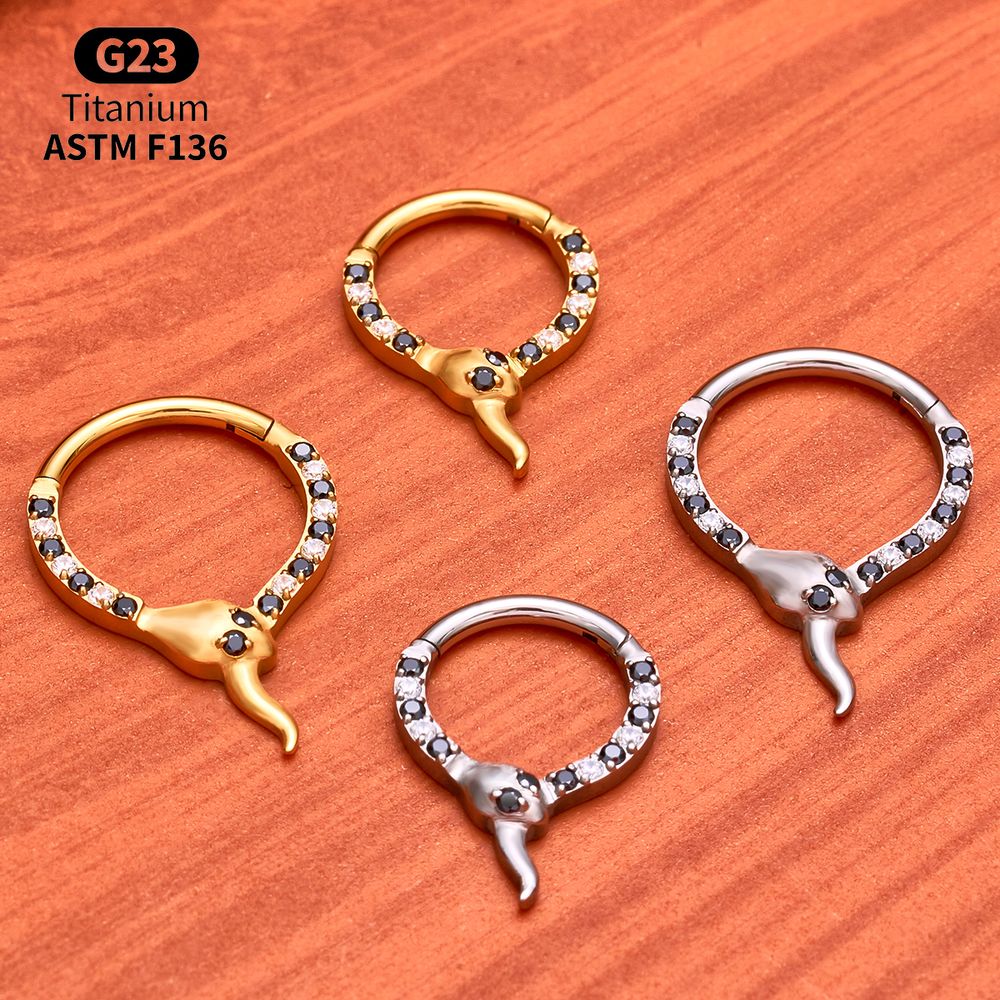 G23 Titanium Clicker Hoop Lot  – Body Jewelry Vertical Labret Bewertung und Preis