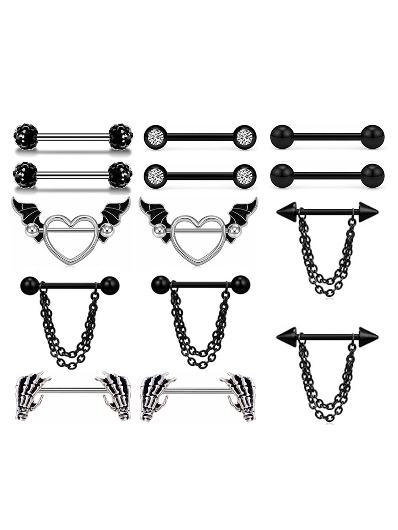 2pcs Stainless Steel 14G Black – Body Jewelry Changing Kit Bewertung und Preis