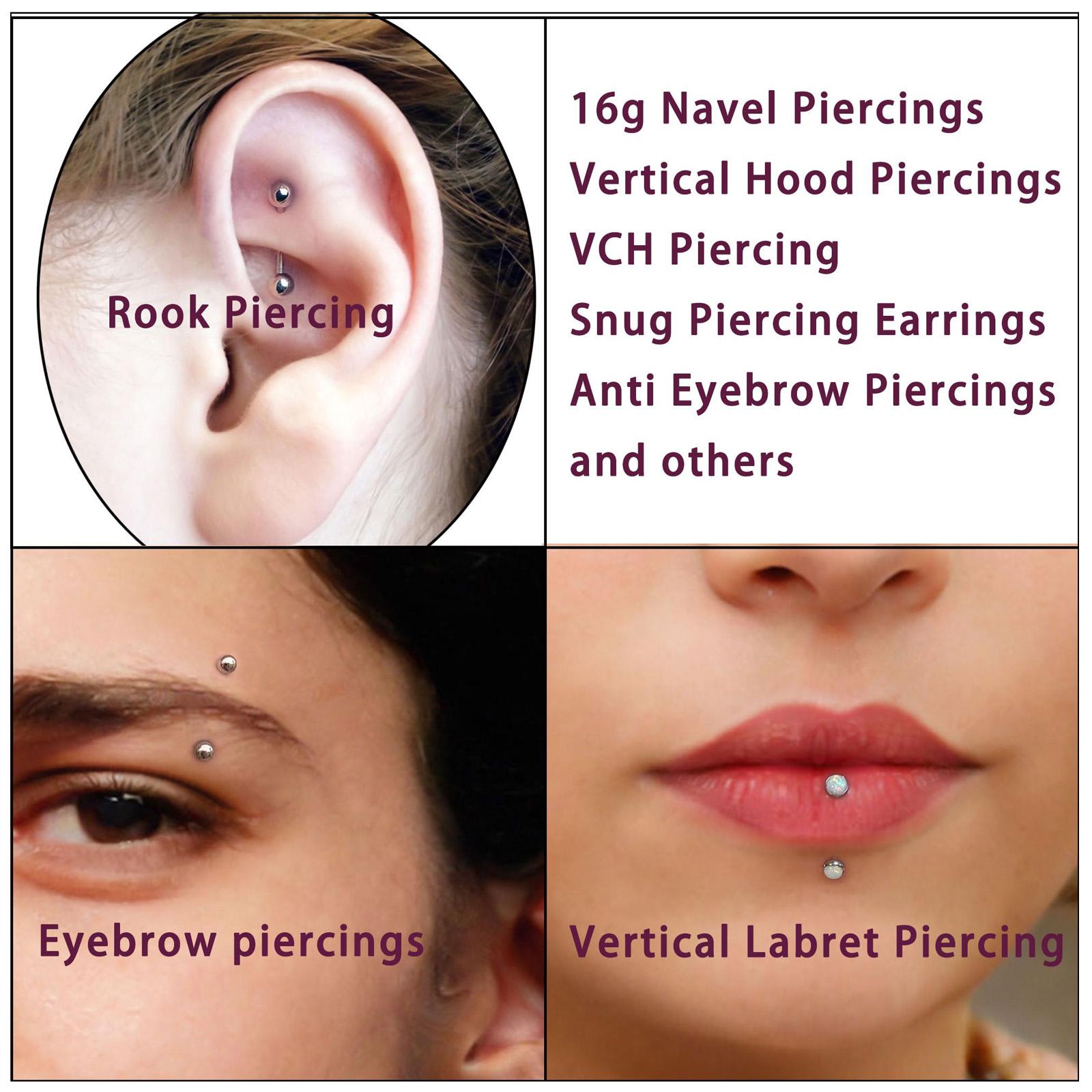 10/11/12pcs 16G Stainless Stee – Body Jewelry Vertical Labret Bewertung und Preis