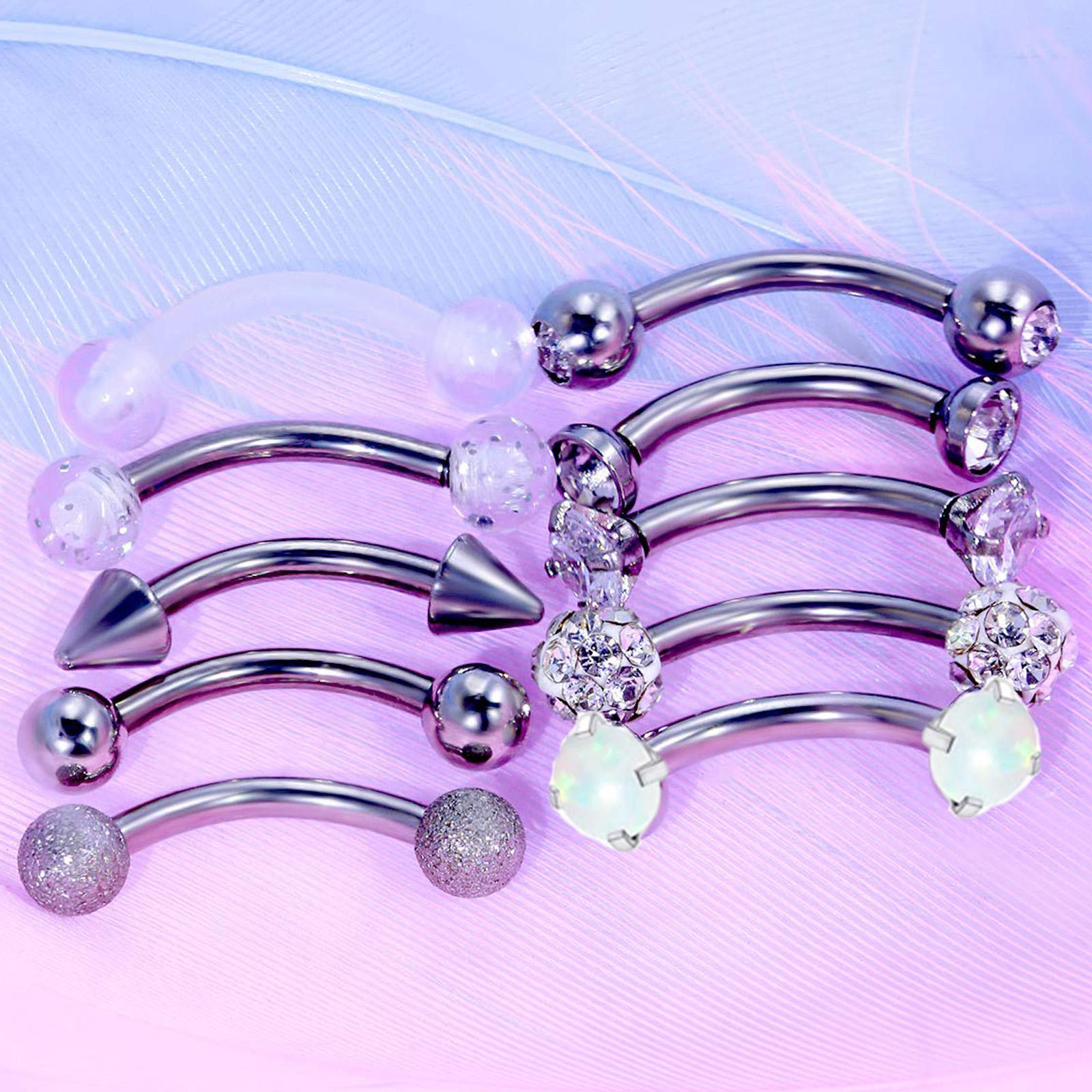 10/11/12pcs 16G Stainless Stee – Body Jewelry Vertical Labret Bewertung und Preis