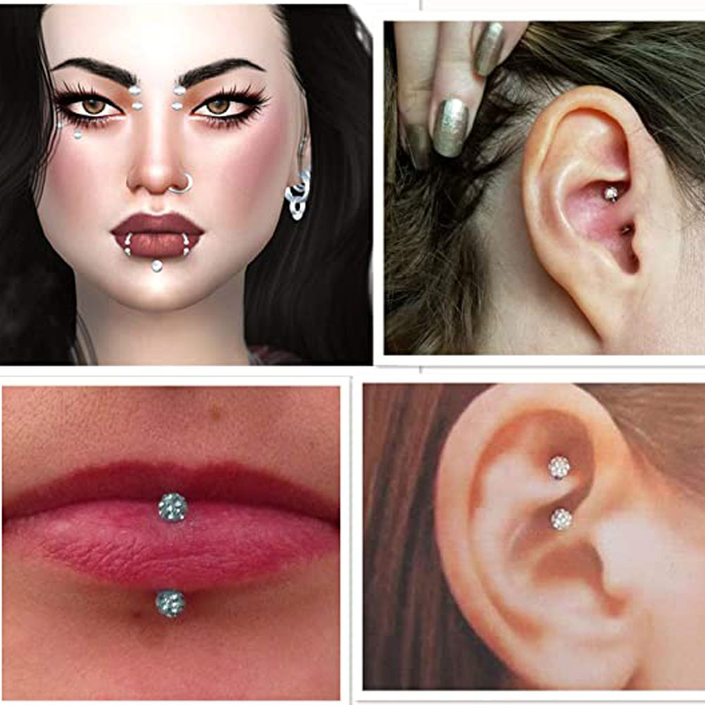 16G Forwards Helix Conch Rook  – Body Jewelry Vertical Labret Bewertung und Preis