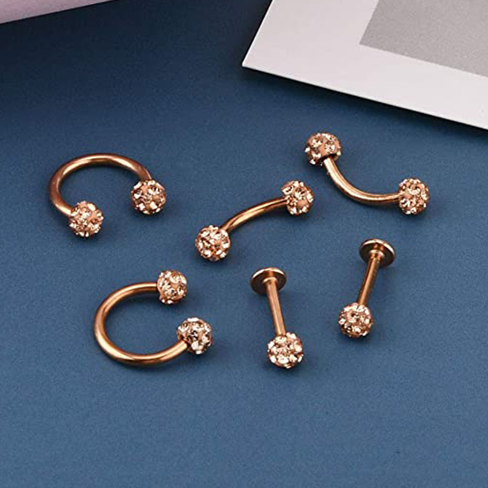 16G Forwards Helix Conch Rook  – Body Jewelry Vertical Labret Bewertung und Preis