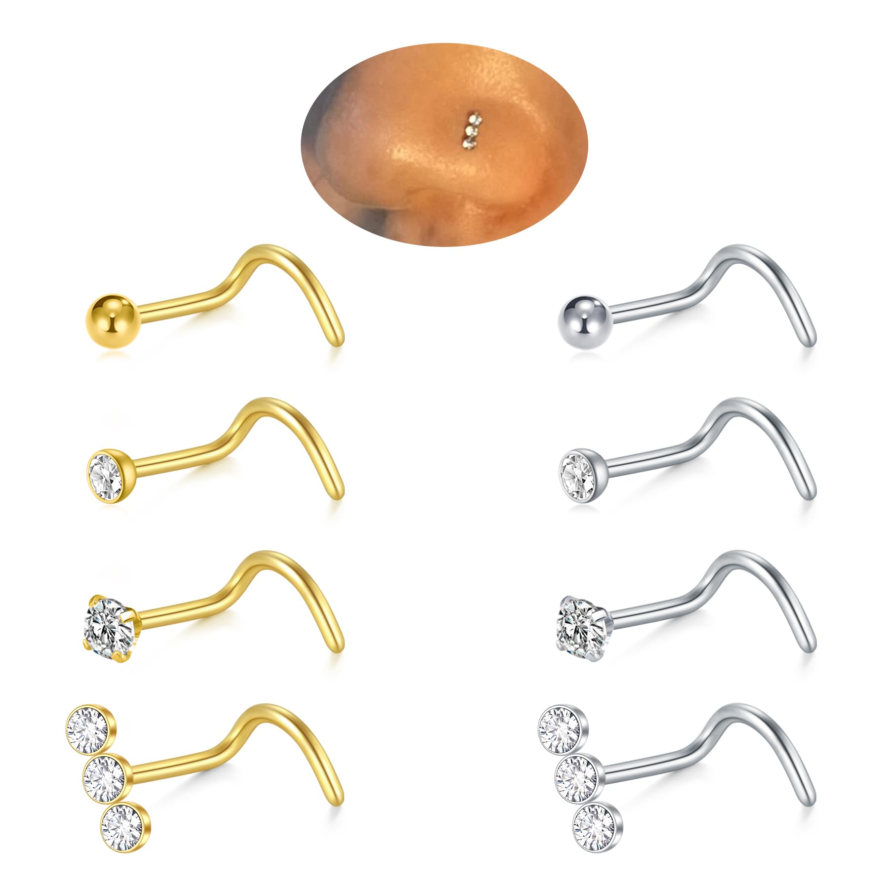 8pcs/Set 20G Surgical Stainles – Body Jewelry Changing Kit Bewertung und Preis
