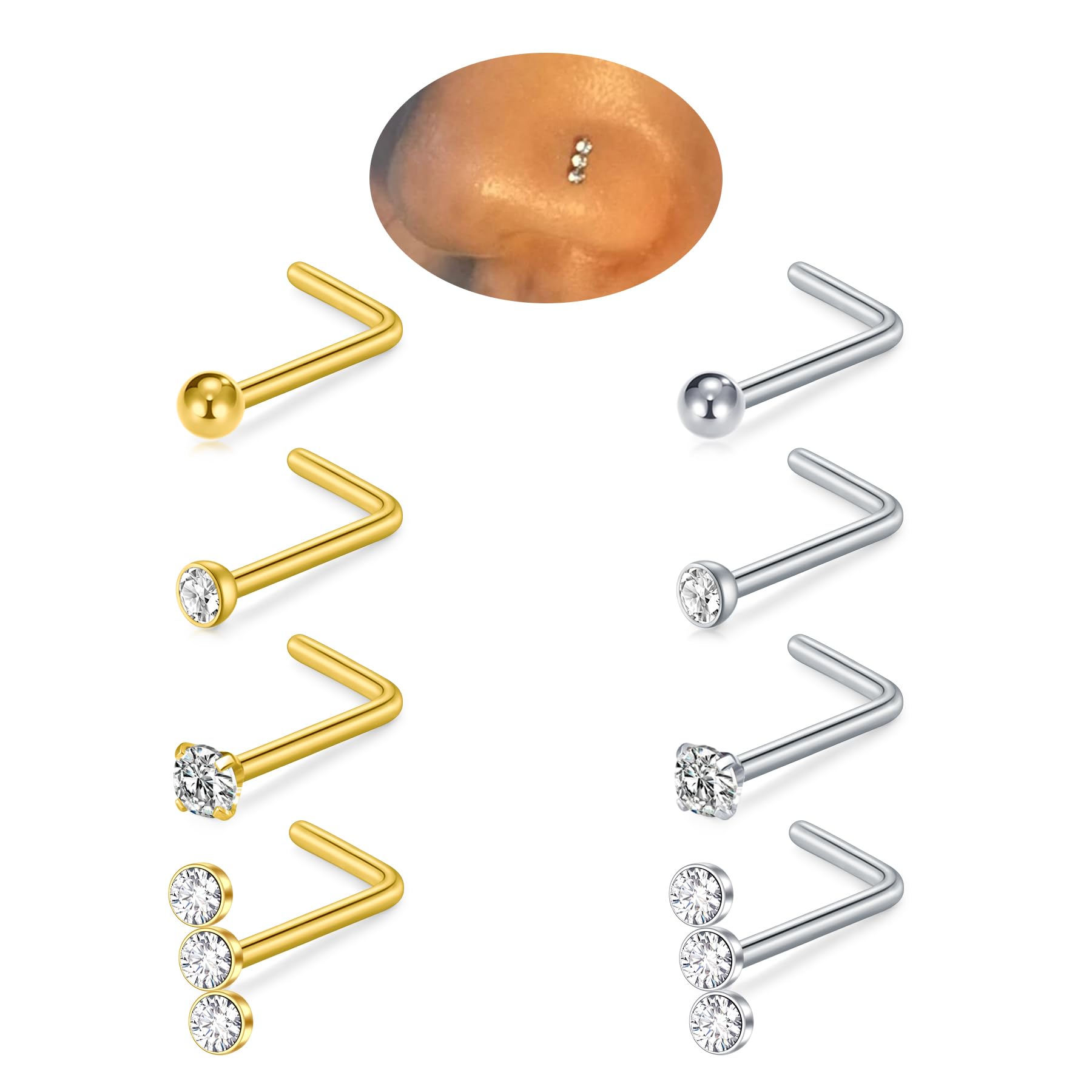 8pcs/Set 20G Surgical Stainles – Body Jewelry Changing Kit Bewertung und Preis