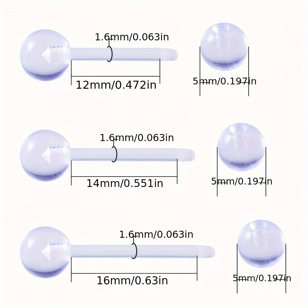 3pcs/Set (Each Size 1pc) Soft  – Body Jewelry Store Bewertung und Preis
