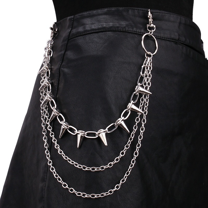 Hip Hop Punk Rock Metal Pants  – Body Jewelry Waist Bewertung und Preis