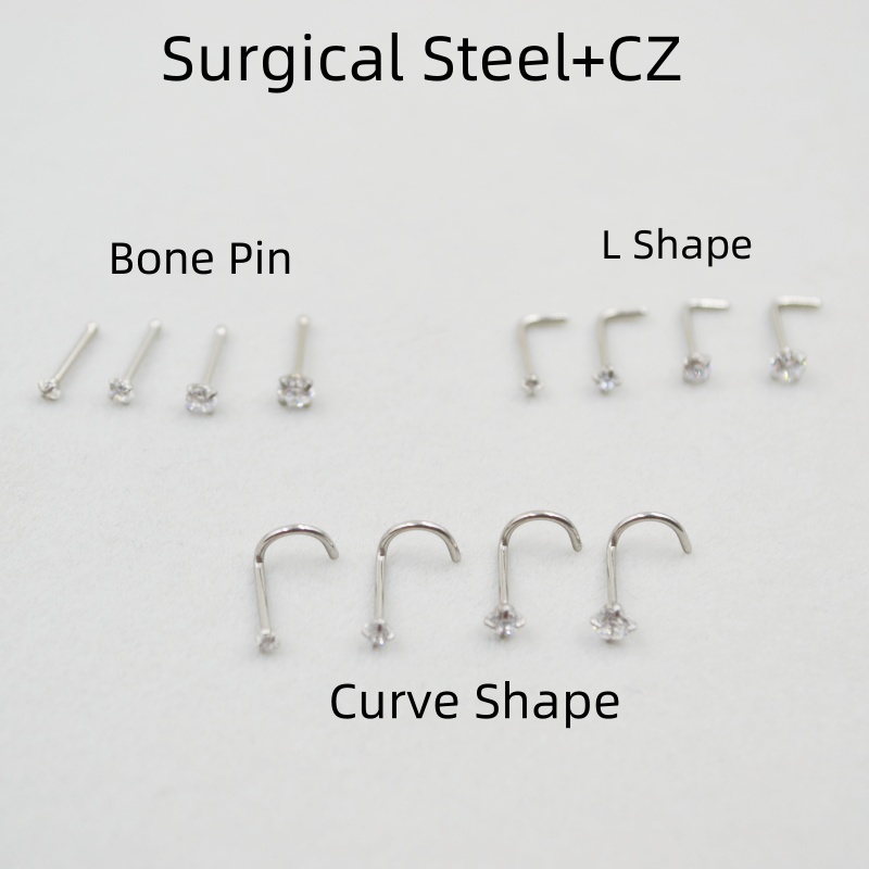 Wholesale 50pcs/Lot 20G Sliver – Nostril Screw Pin Bewertung und Preis