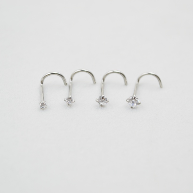 Wholesale 50pcs/Lot 20G Sliver – Nostril Screw Pin Bewertung und Preis