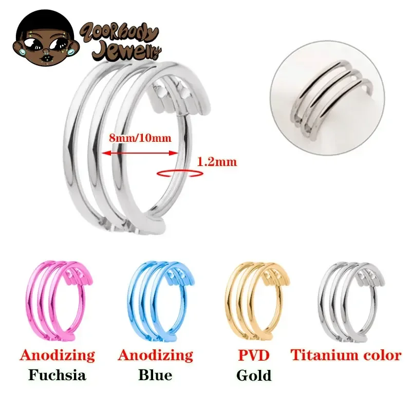 G23 Titanium Three Layer Hollo – Body Piercing Quality Jewelry Bewertung und Preis