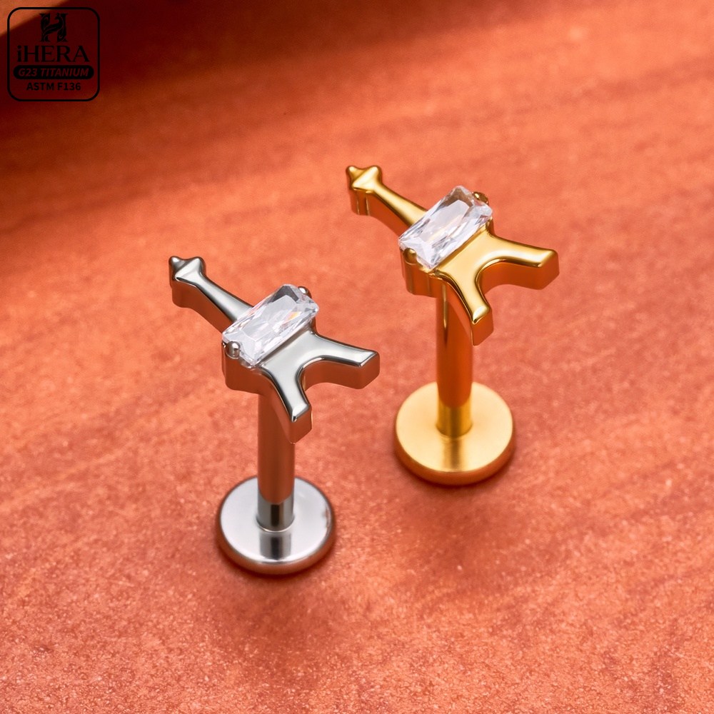 G23 Titanium Labret Segment He – Body Jewelry Vertical Labret Bewertung und Preis