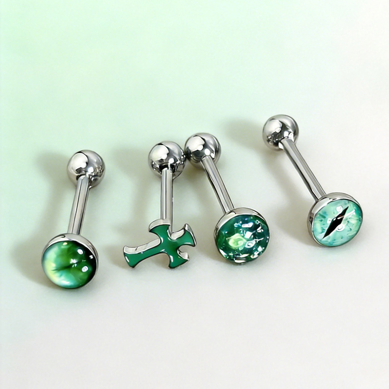 1Pc High-Quality Trendy Green  – Body Piercing Quality Jewelry Bewertung und Preis