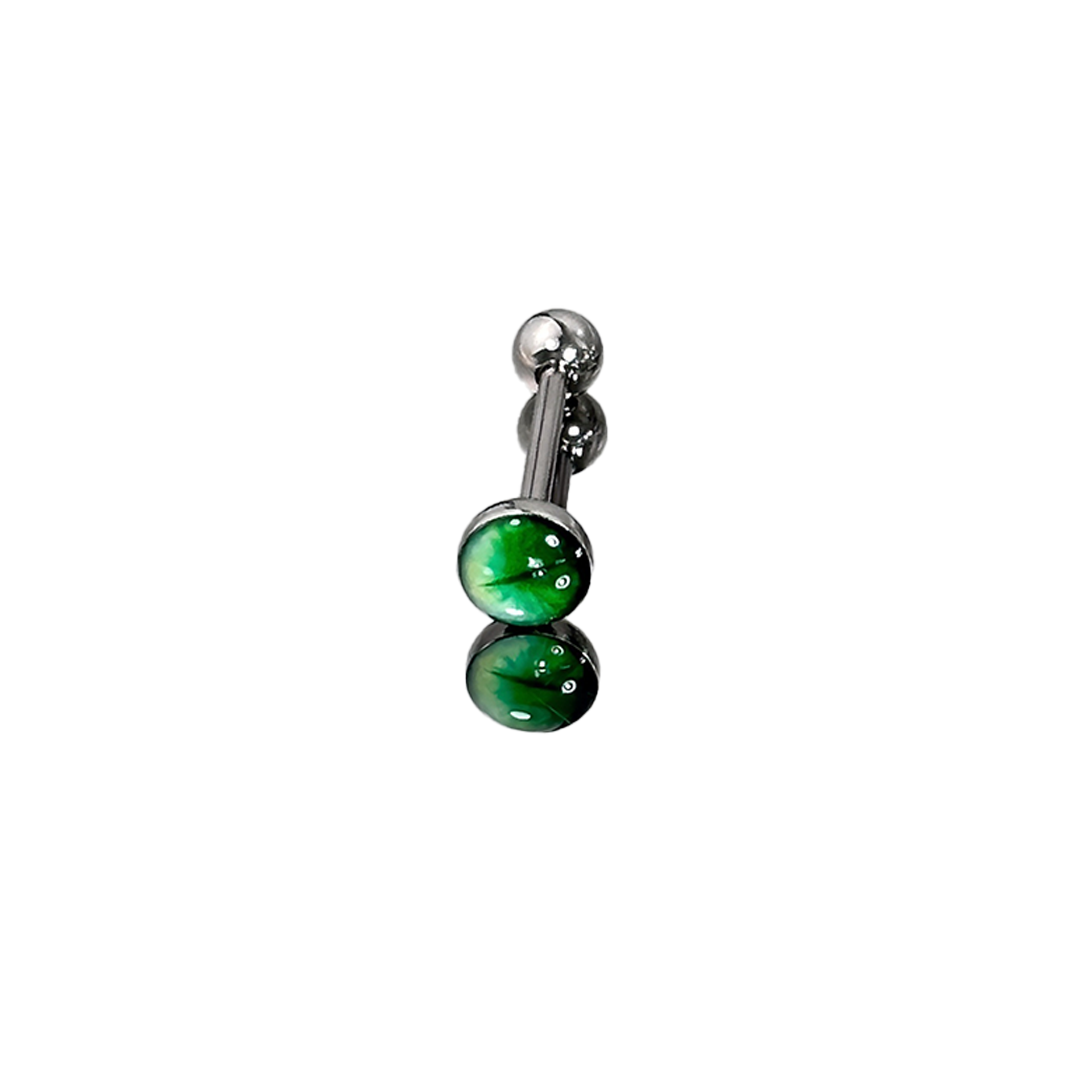 1Pc High-Quality Trendy Green  – Body Piercing Quality Jewelry Bewertung und Preis