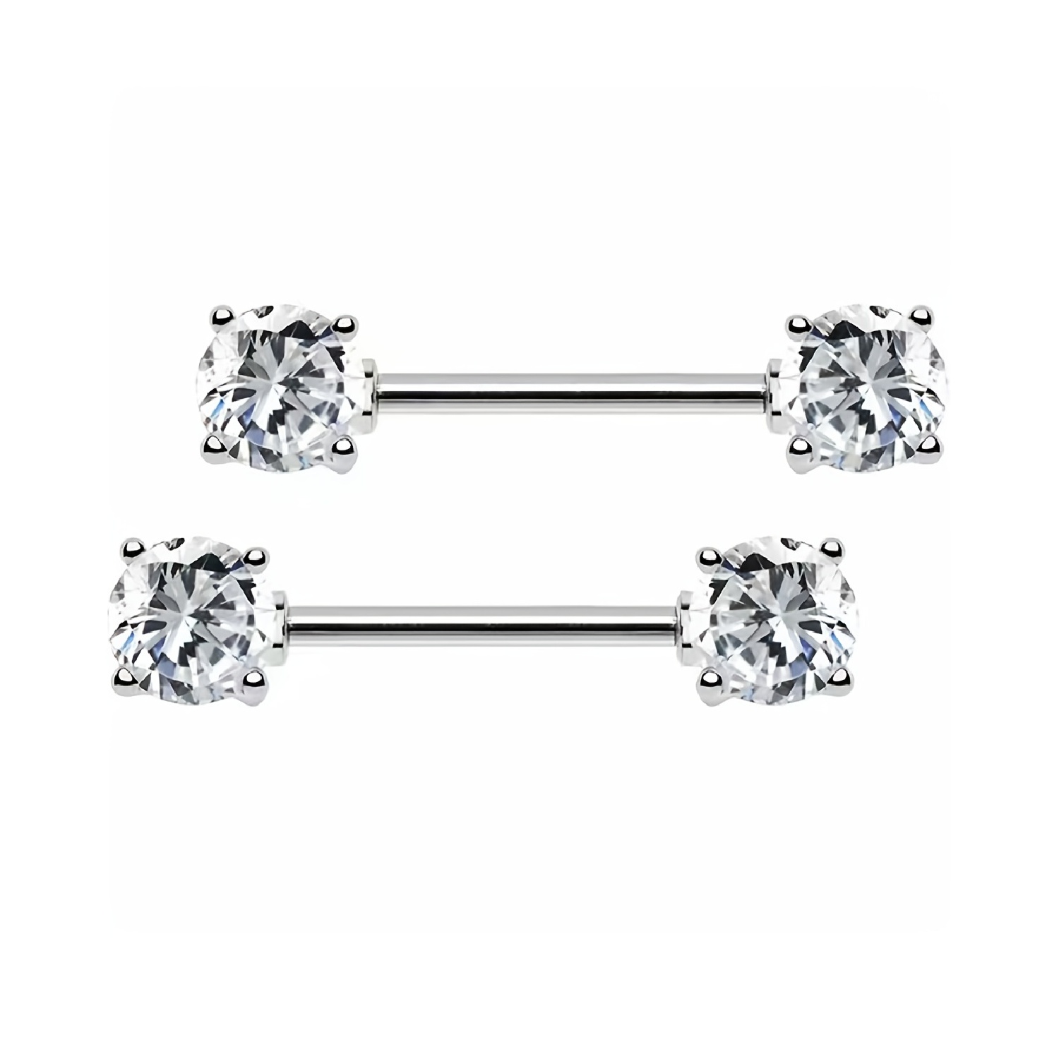2pcs Shiny Punk Style Nipple S – Body Jewelry For Men Bewertung und Preis